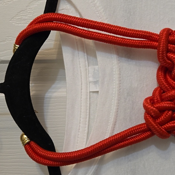 3 for $20☢️Necklace,knot,red,choker,gold hardware - Picture 3 of 5